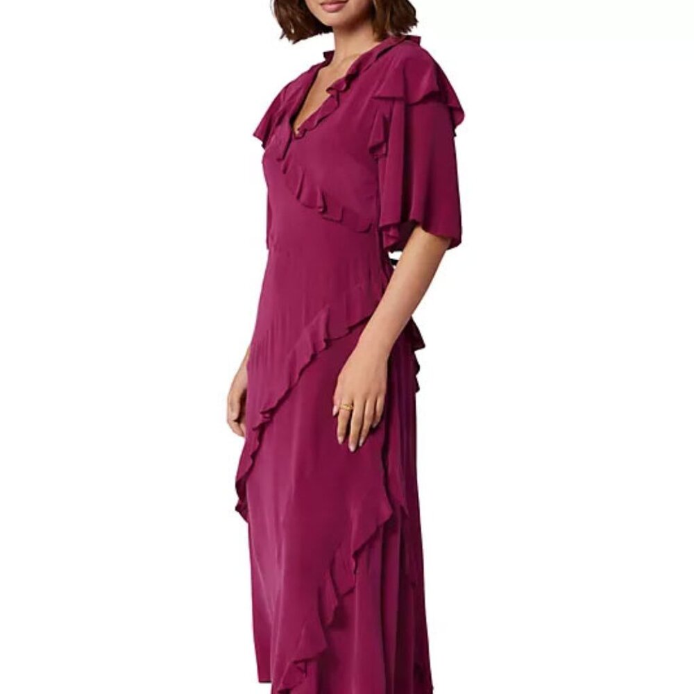 Joie Ambroise Silk Midi-Dress - Picture 4 of 5